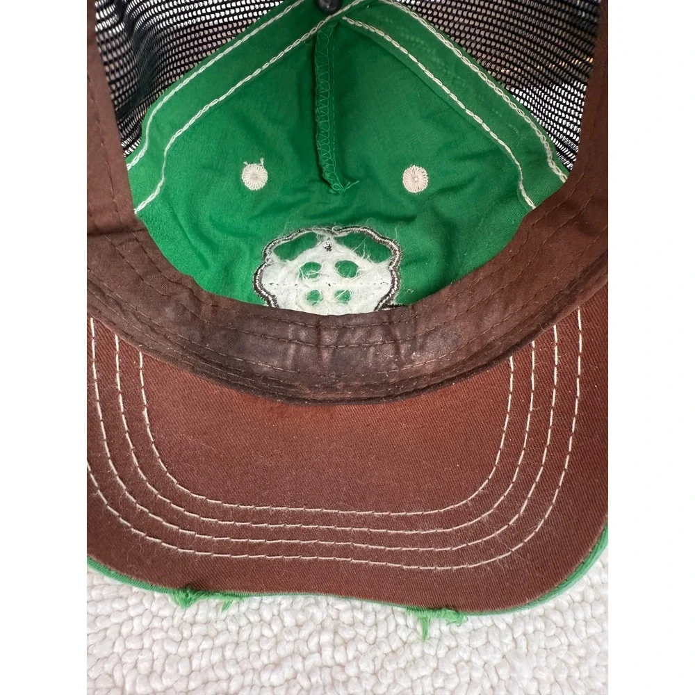 Irish Hat Green‎ Shamrock Baseball Cap Trucker Distressed One Size Adjustable